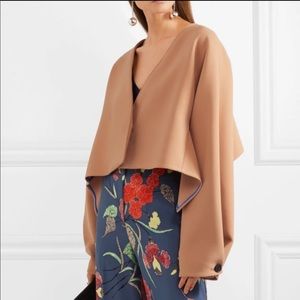 NWT Diane Von Furstenberg cropped crepe jacket